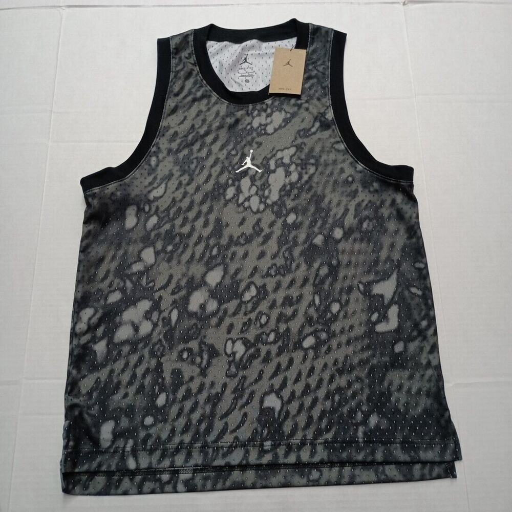 Men's Nike Jordan Dri-Fit Sleeveless Tank‎ Top Mesh Jersey Men's M FN5854-010